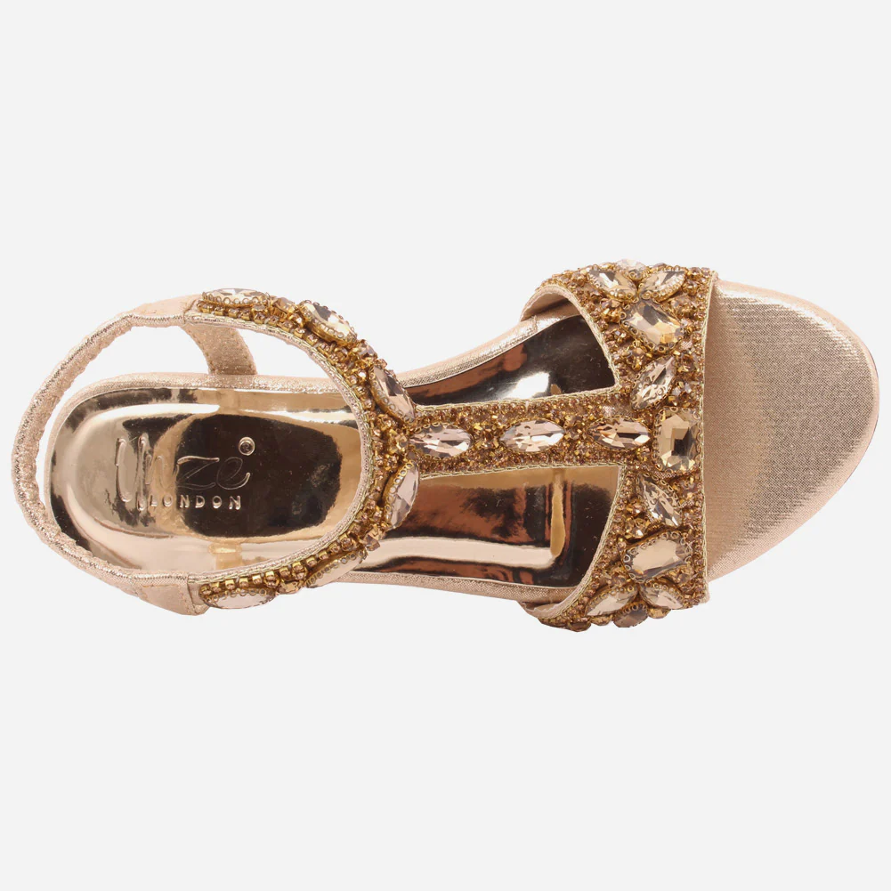 Girls "ZURI" Block Heel Sandals - Image 4