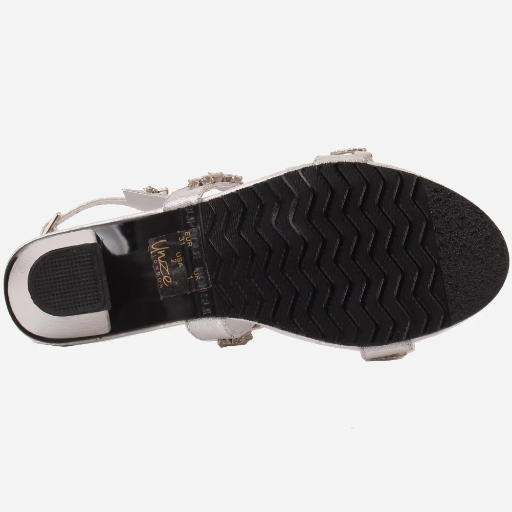 Girls"TAYA"Sparkling Block Heel Sandals - Image 5