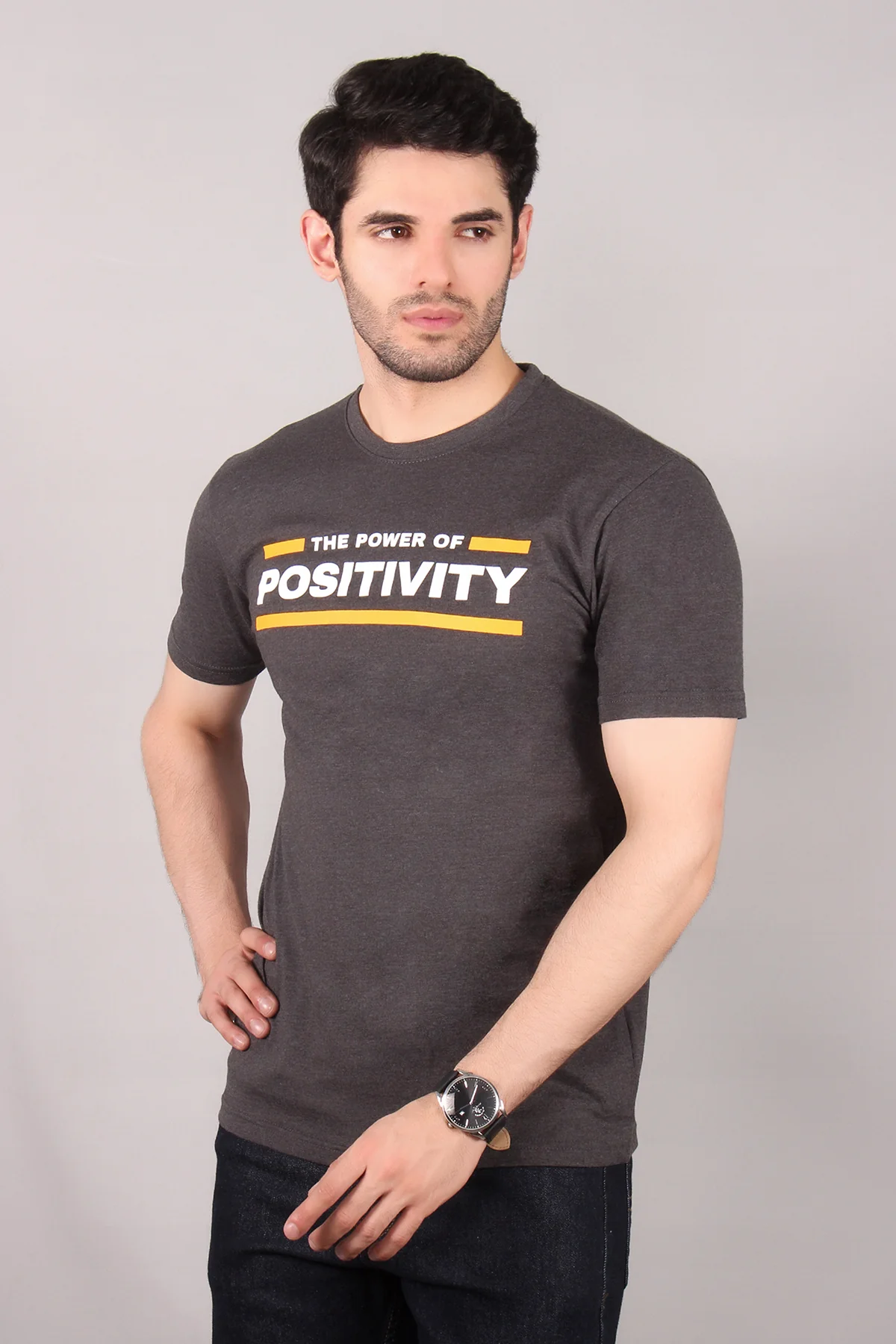 "GYKNY" Classic Crew Neck Graphic T Shirt - Image 2