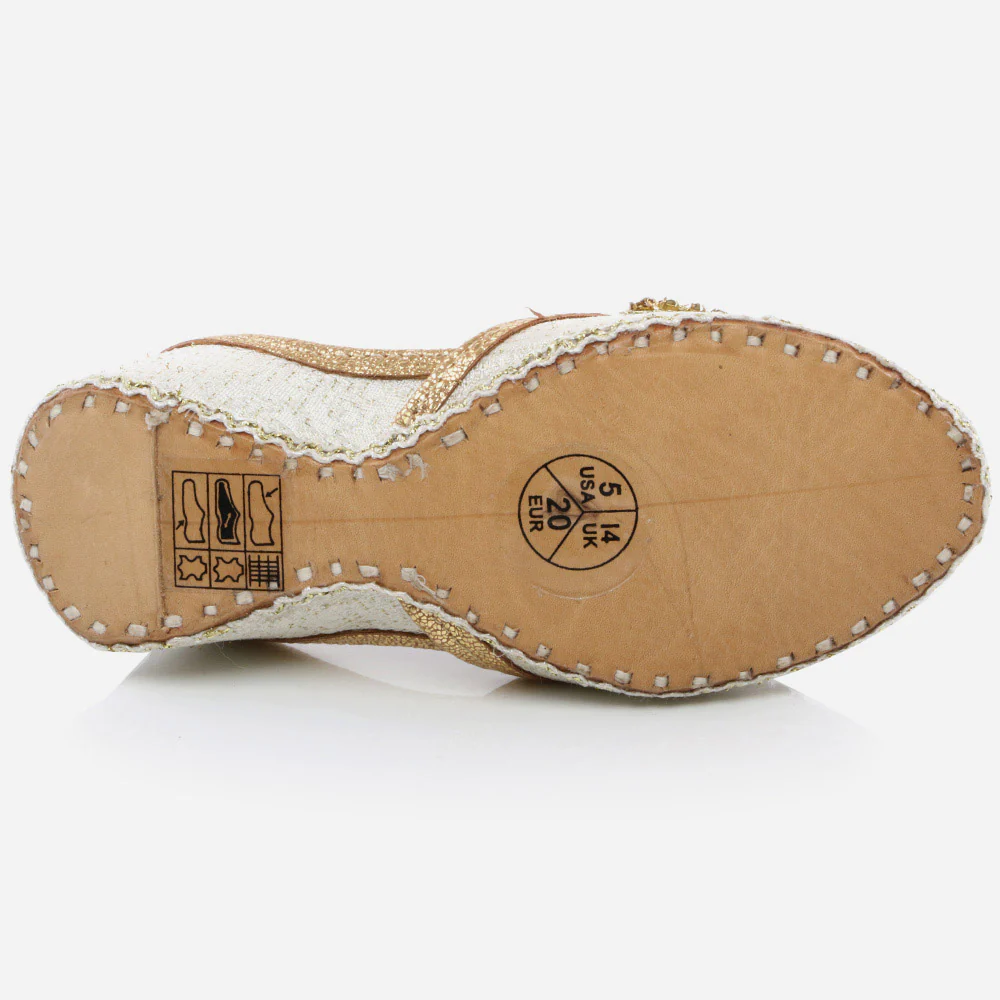 Infants Boys Decorated Fancy Traditional Indian Handmade Leather Khussa Jutti Mojari Children Flat Slipons Shoes Sizes - Image 5