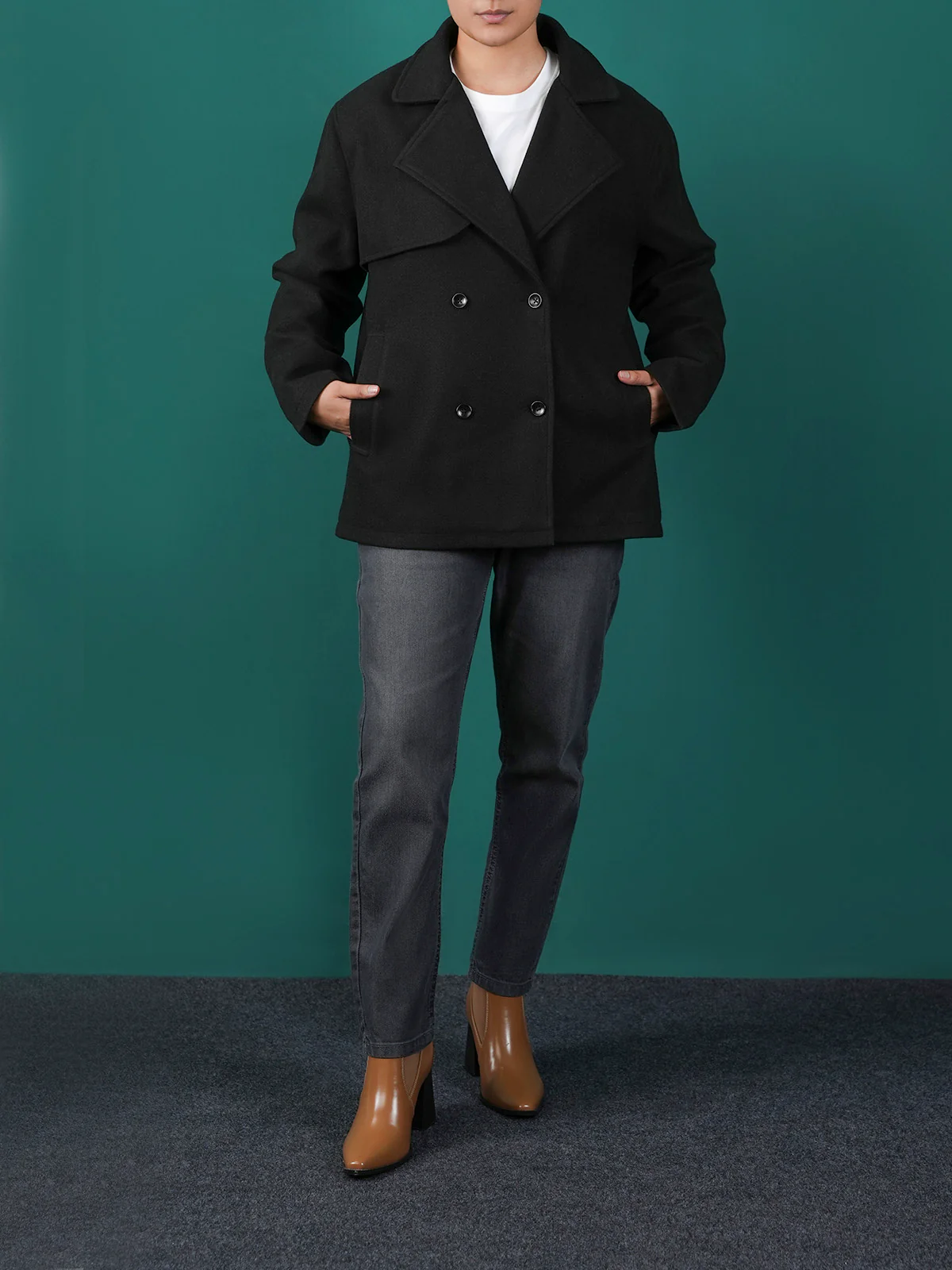 "JAFARU" Stylish Woolen Jacket - Image 2