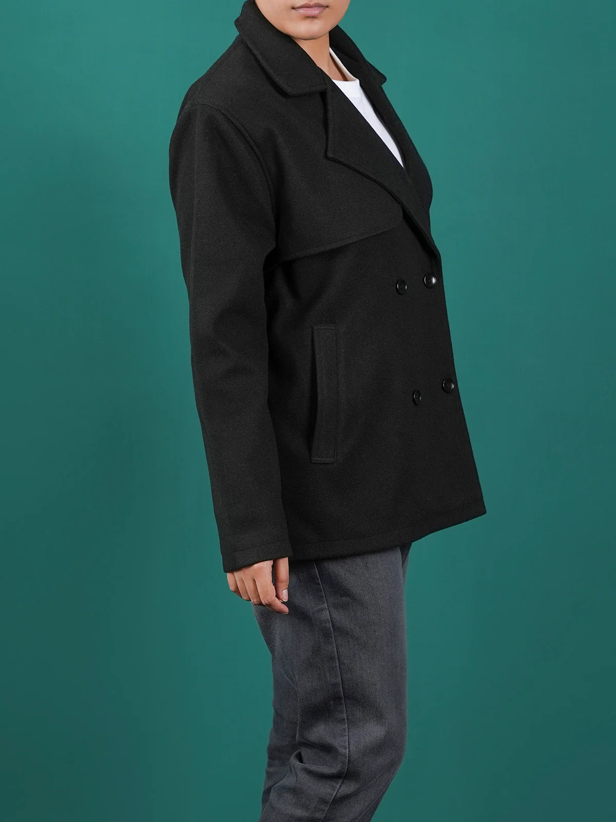 "JAFARU" Stylish Woolen Jacket - Image 3