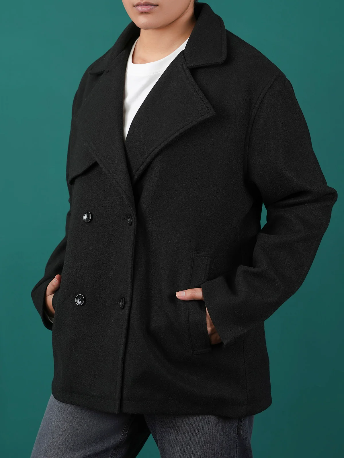 "JAFARU" Stylish Woolen Jacket - Image 4