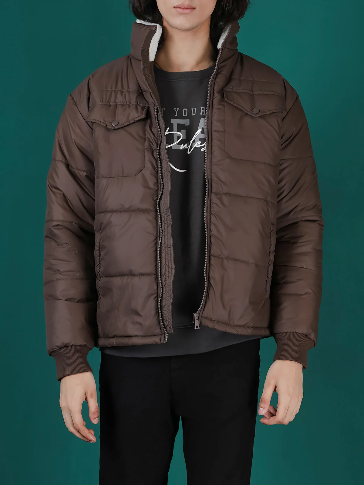 "KEPLER" Sherpa Lining Puffer Jacket