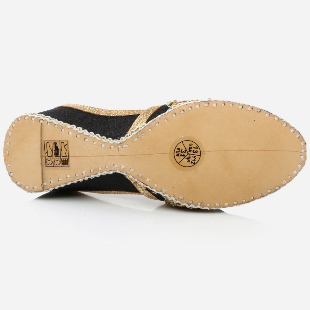 Kids Boys Traditional Indian Fancy Shoes Handmade Leather Khussa Jutti Mojari Children Flat Slipons Size 11-5 UK Child - Image 5