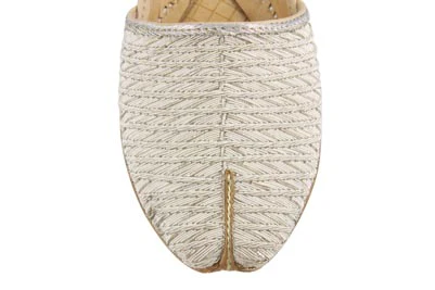 Kids Boys 'Una' Leather Indian Khussa Shoes - Image 3