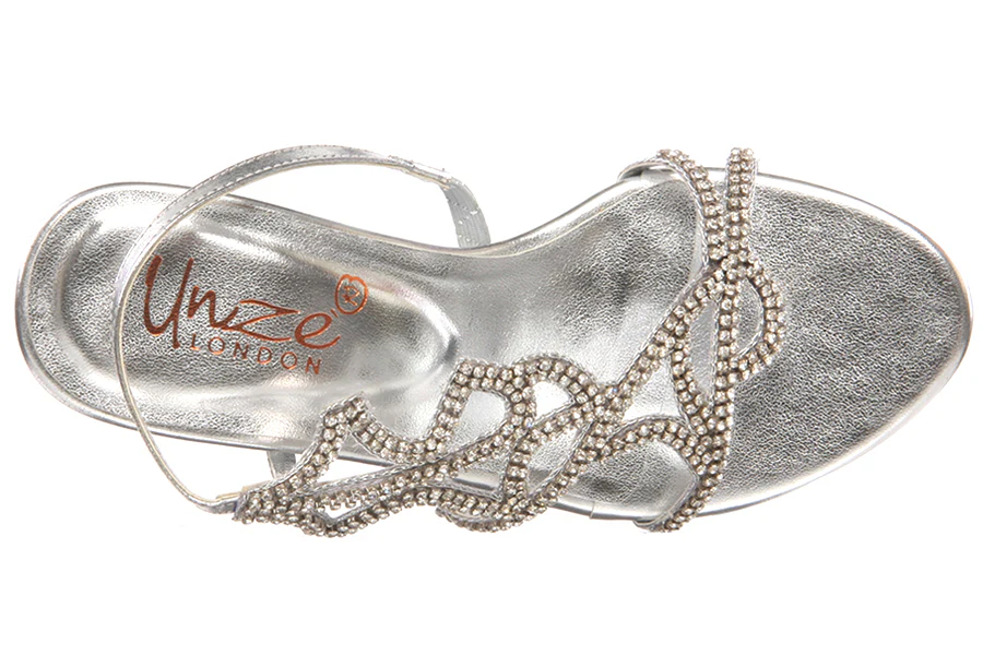 Kids Girls Diamante Jeweled Party Sandal - Image 3