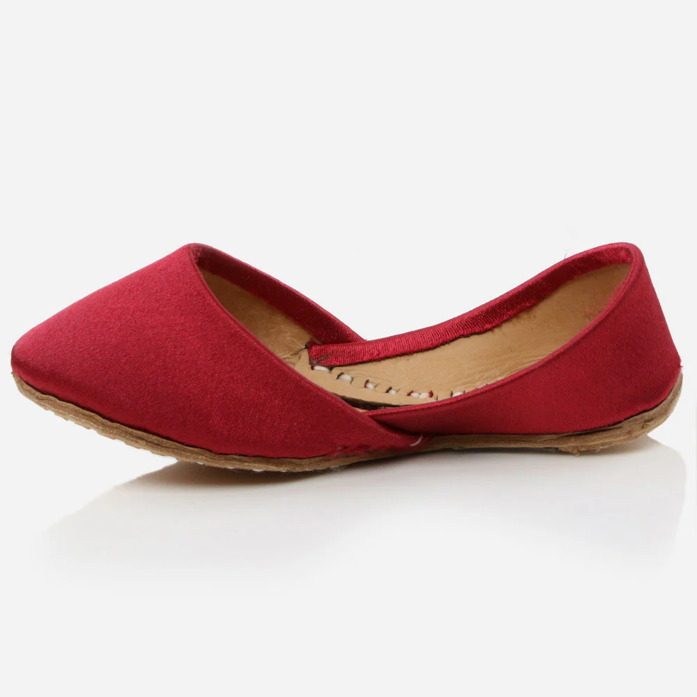 Kids Girls Fancy Stones Decorated Evening Wear Indian Handmade Shoes Leather Khussa Mojari Children Flat Slip-ons Sizes - Image 3