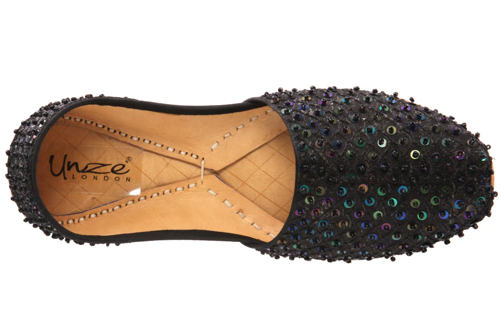 Kids 'Jina' Leather Indian Khussa Pumps - Image 4