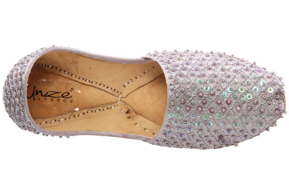 Kids 'Jina' Leather Indian Khussa Pumps - Image 4