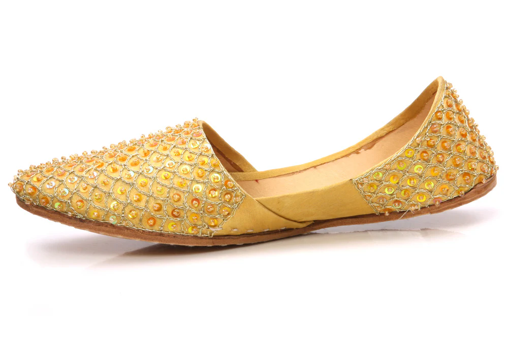 Kids 'Jina' Leather Indian Khussa Pumps - Image 3
