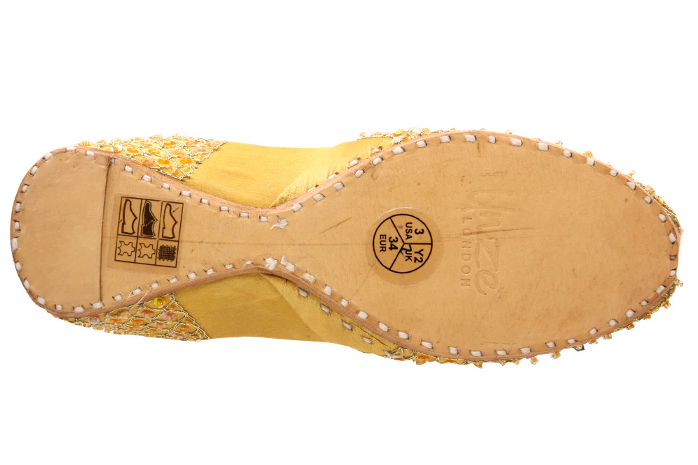 Kids 'Jina' Leather Indian Khussa Pumps - Image 5