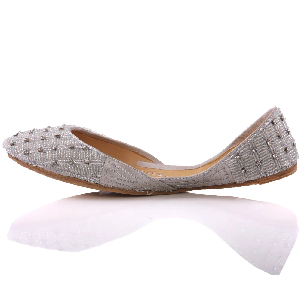 Ladies ‘Alina’ Formal Leather Indian Khussa Pumps - Image 3