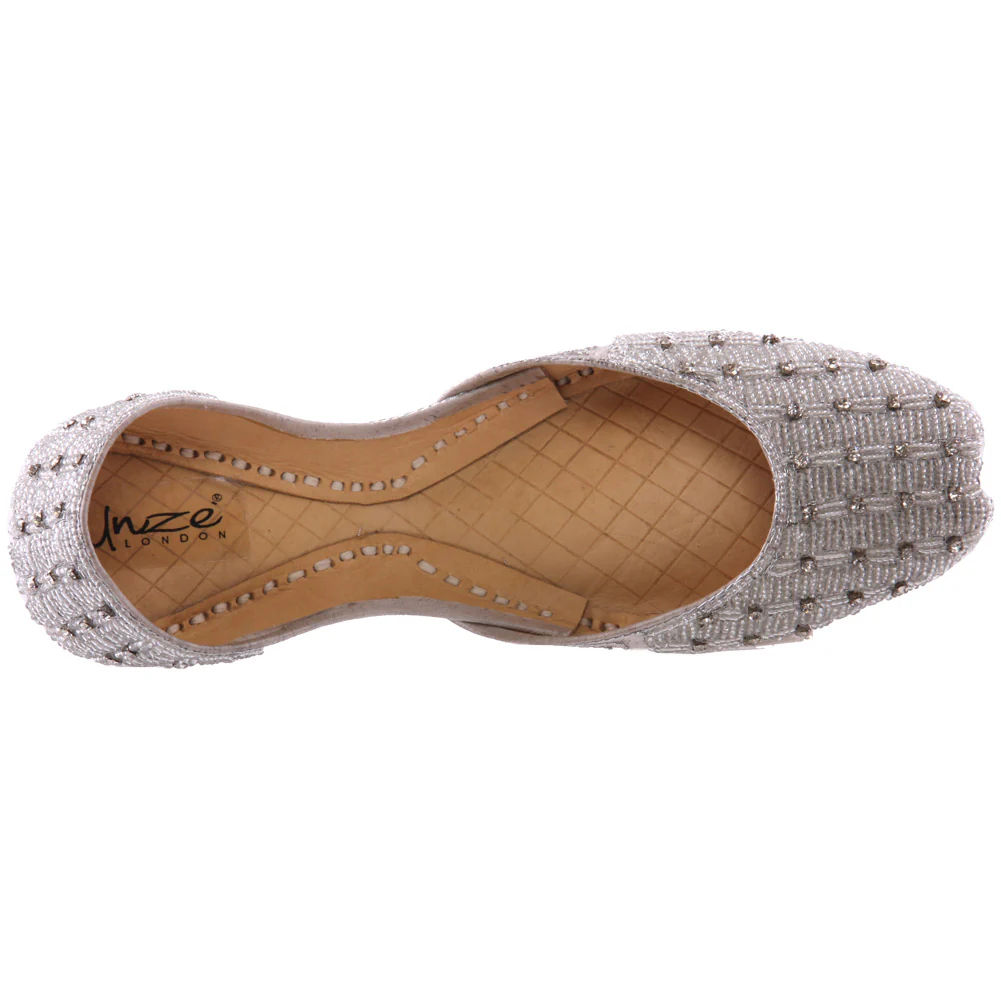 Ladies ‘Alina’ Formal Leather Indian Khussa Pumps - Image 4