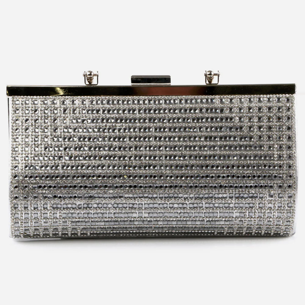 Ladies Evening Clutch Bag Wedding Handbag Prom Purse Sparkly Handle Carry Party Bags Diamante Birthday Gifts for Her - Image 3