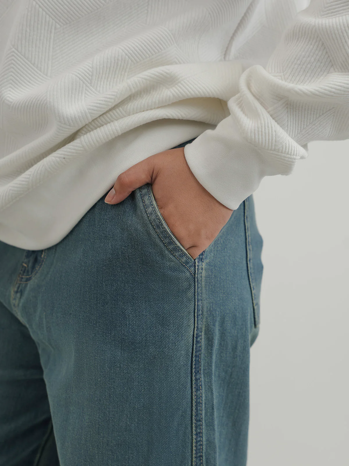 "MAIANO" Casual  Cargo Fit Denim Pant - Image 3