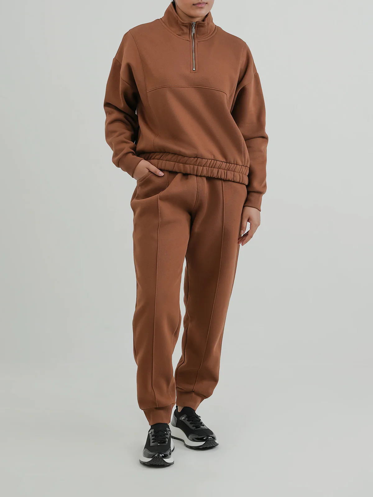 "MAPELAI" Cozy Basic Fleece Track Suit