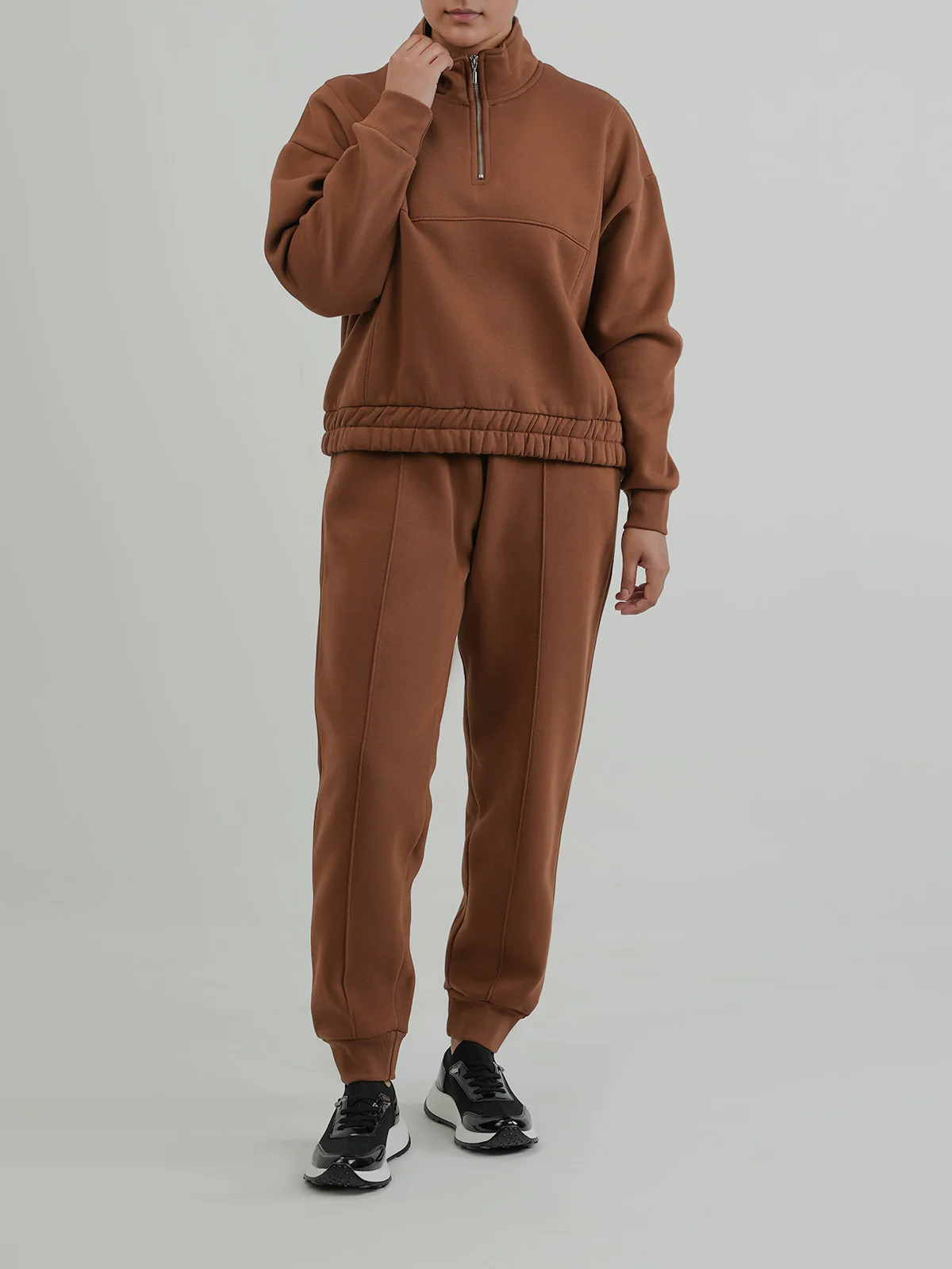 "MAPELAI" Cozy Basic Fleece Track Suit - Image 2