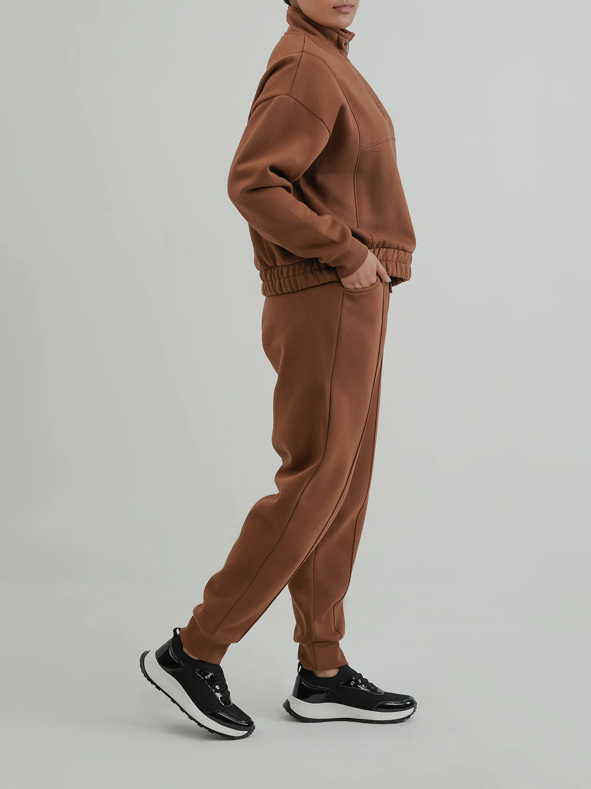 "MAPELAI" Cozy Basic Fleece Track Suit - Image 3