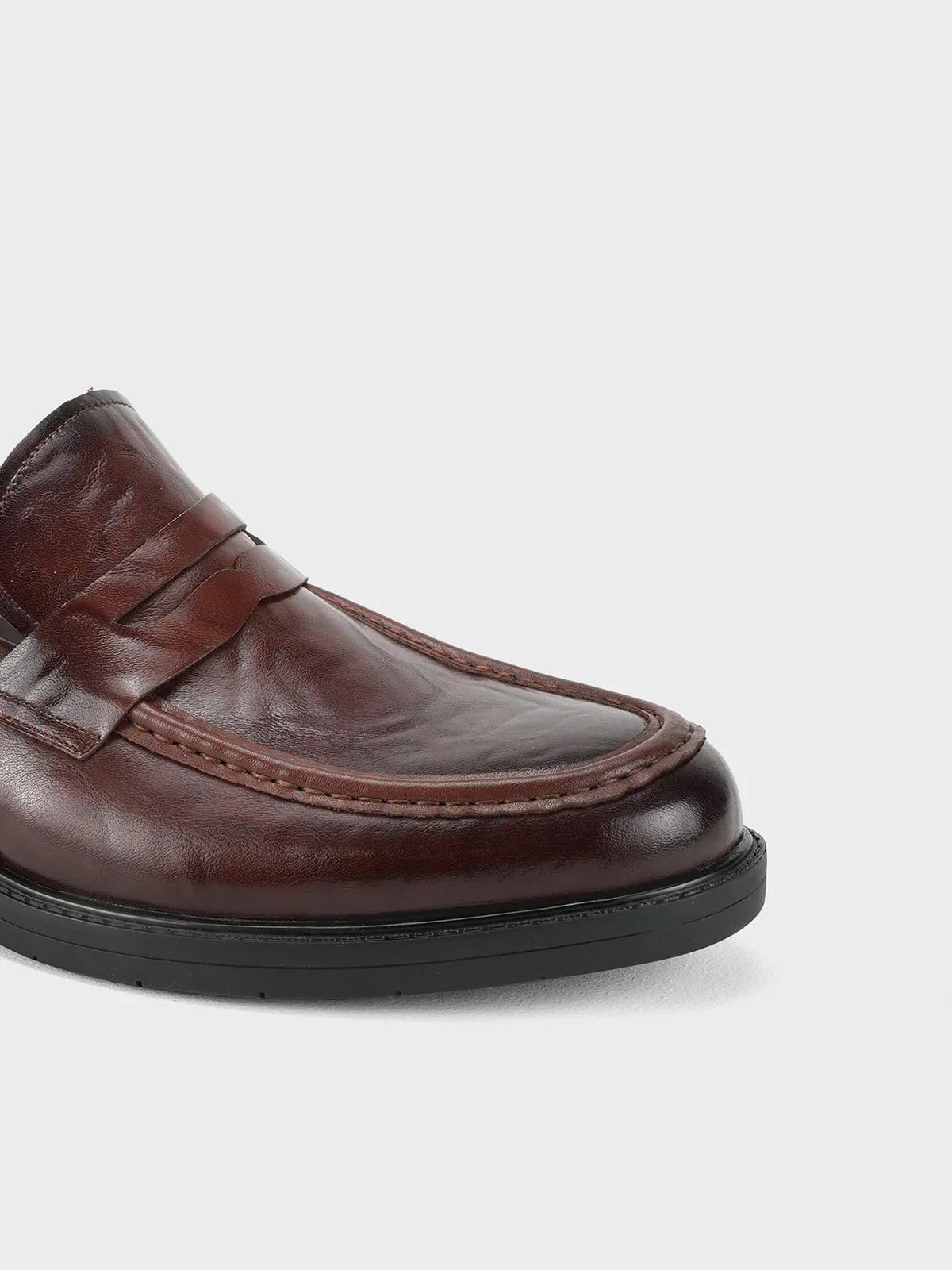 Men "ALCADO" Casual Slip On Leather Formals - Image 4