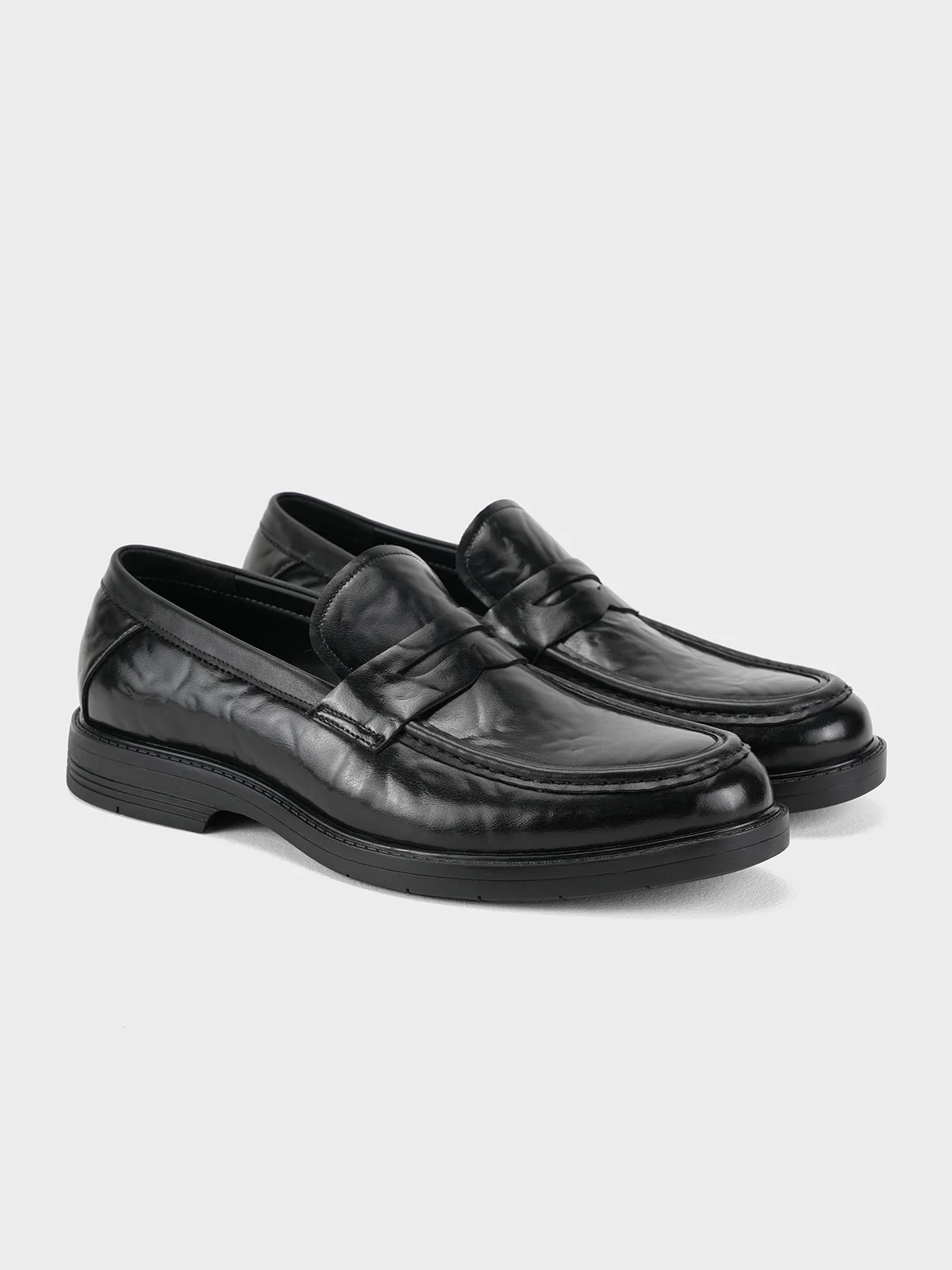 Men "ALCADO" Casual Slip On Leather Formals - Image 2
