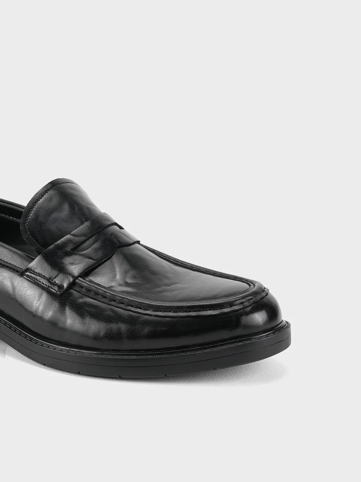 Men "ALCADO" Casual Slip On Leather Formals - Image 4