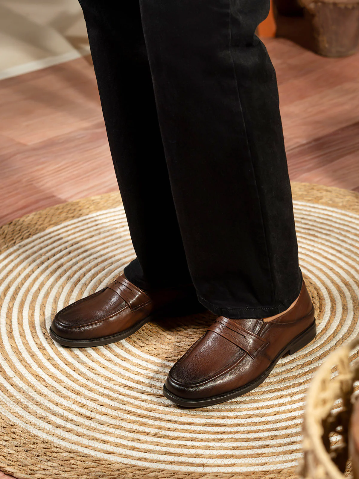 Men "ALENA" Durable Leather Formal Shoes - Image 6