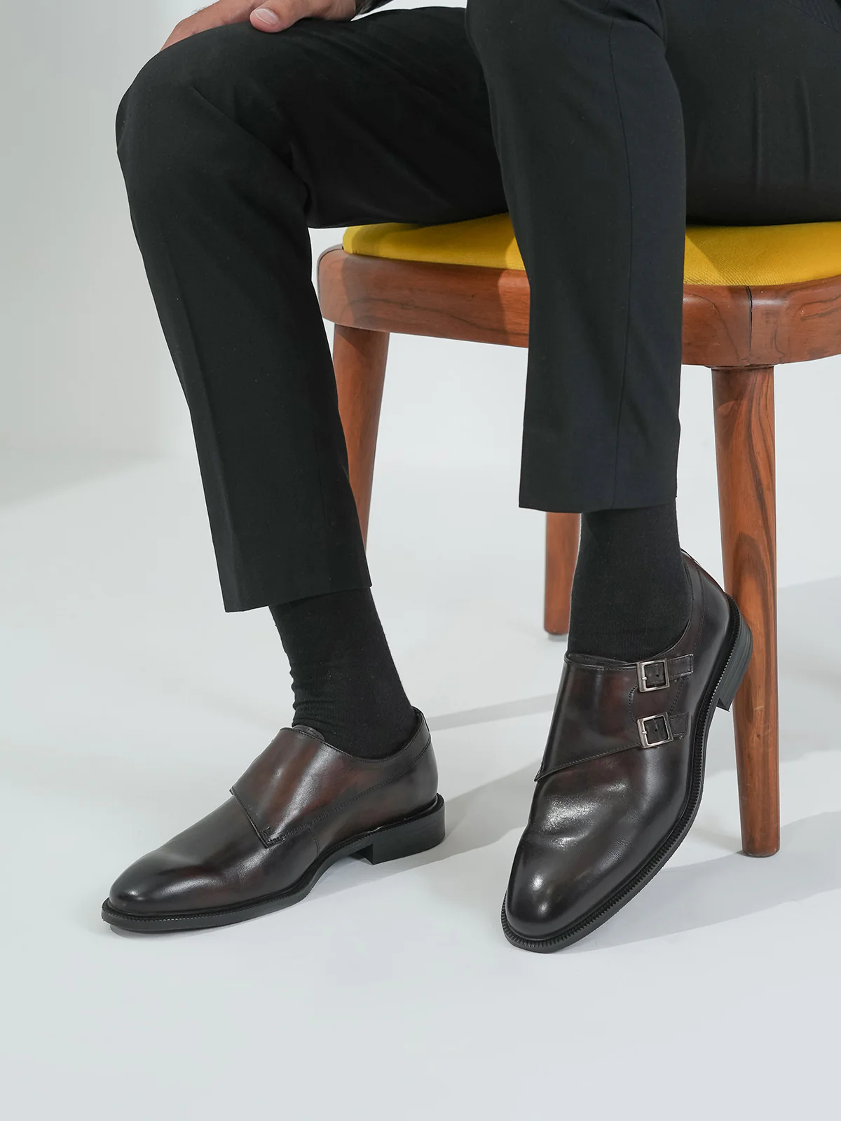 Men "ANAHID" Monk Strap Leather Formal Shoes