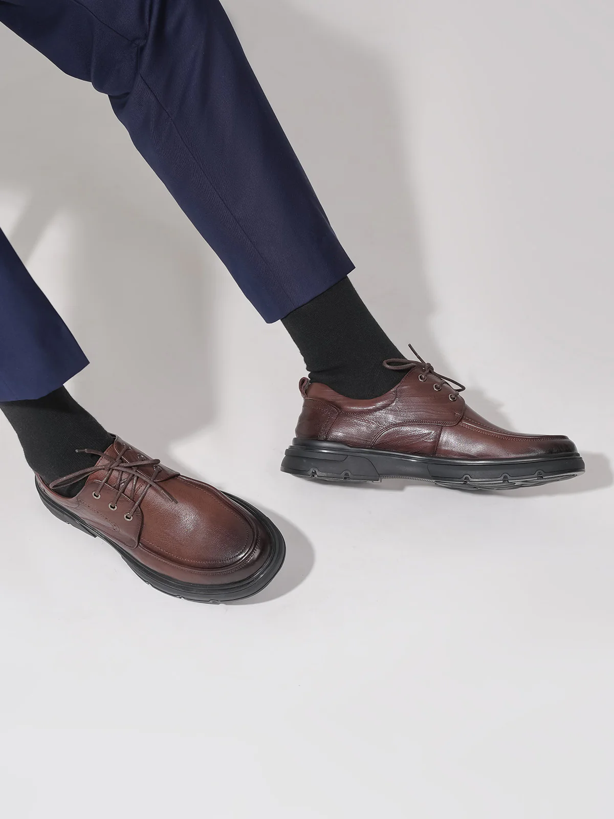 Men "AVATARI" Elegant Leather Loafer Shoes - Image 10