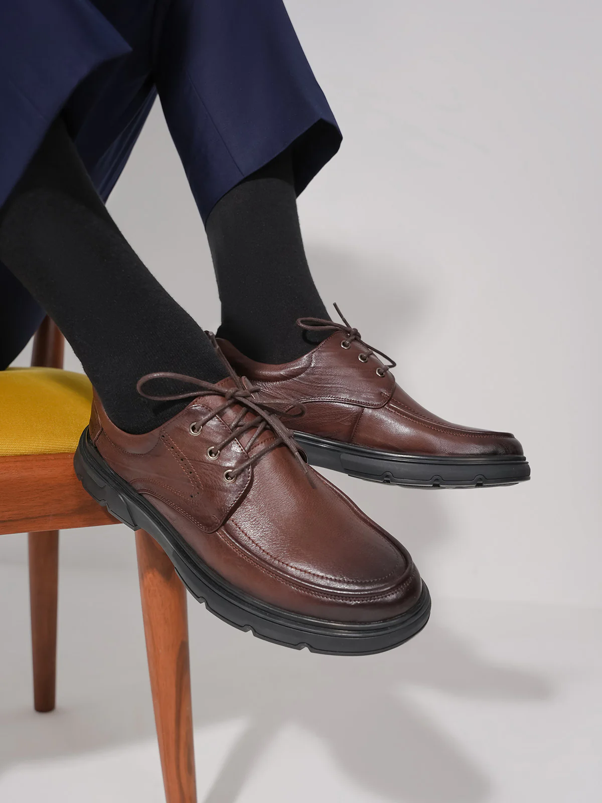 Men "AVATARI" Elegant Leather Loafer Shoes - Image 3