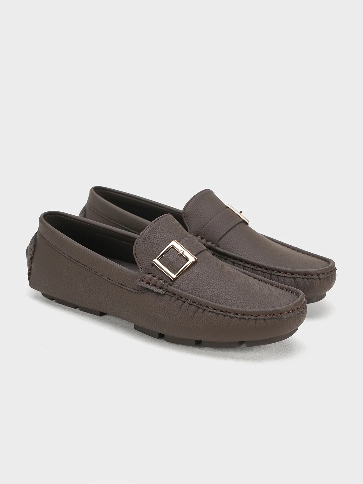 Men "BENJA" Stylish Side Buckle Moccasins - Image 4