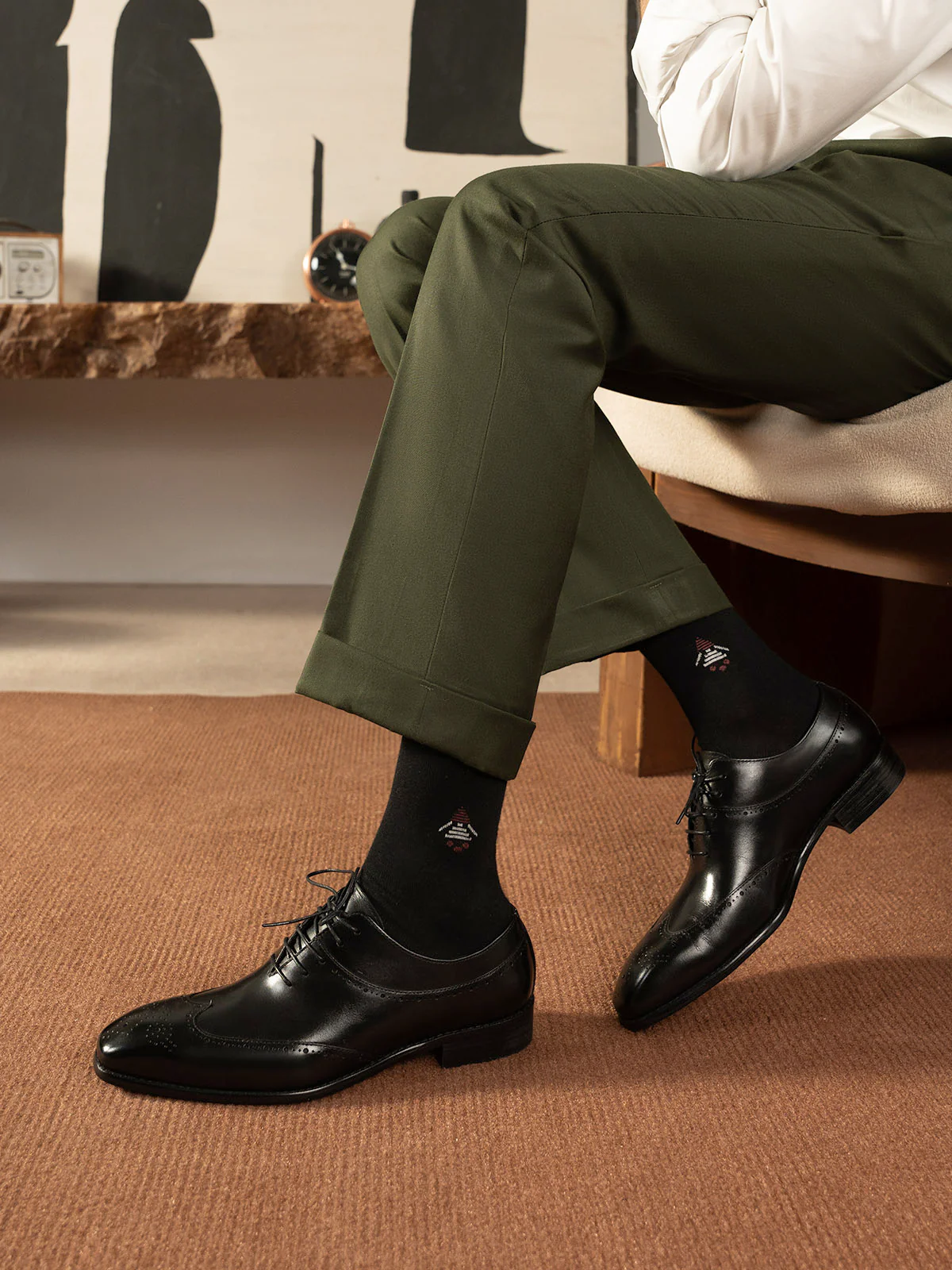 Men "DAMIAN" Leather Lace Up Formal Shoes - Image 10