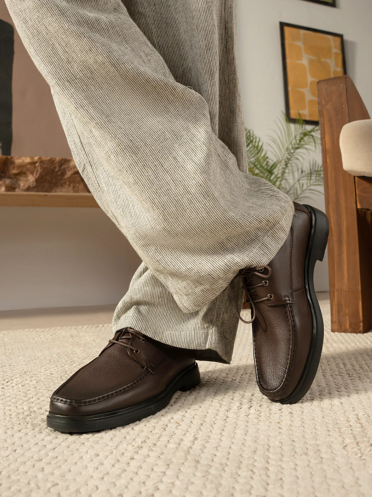 Men "DHAVAL" Stylish Leather Loafer Shoes