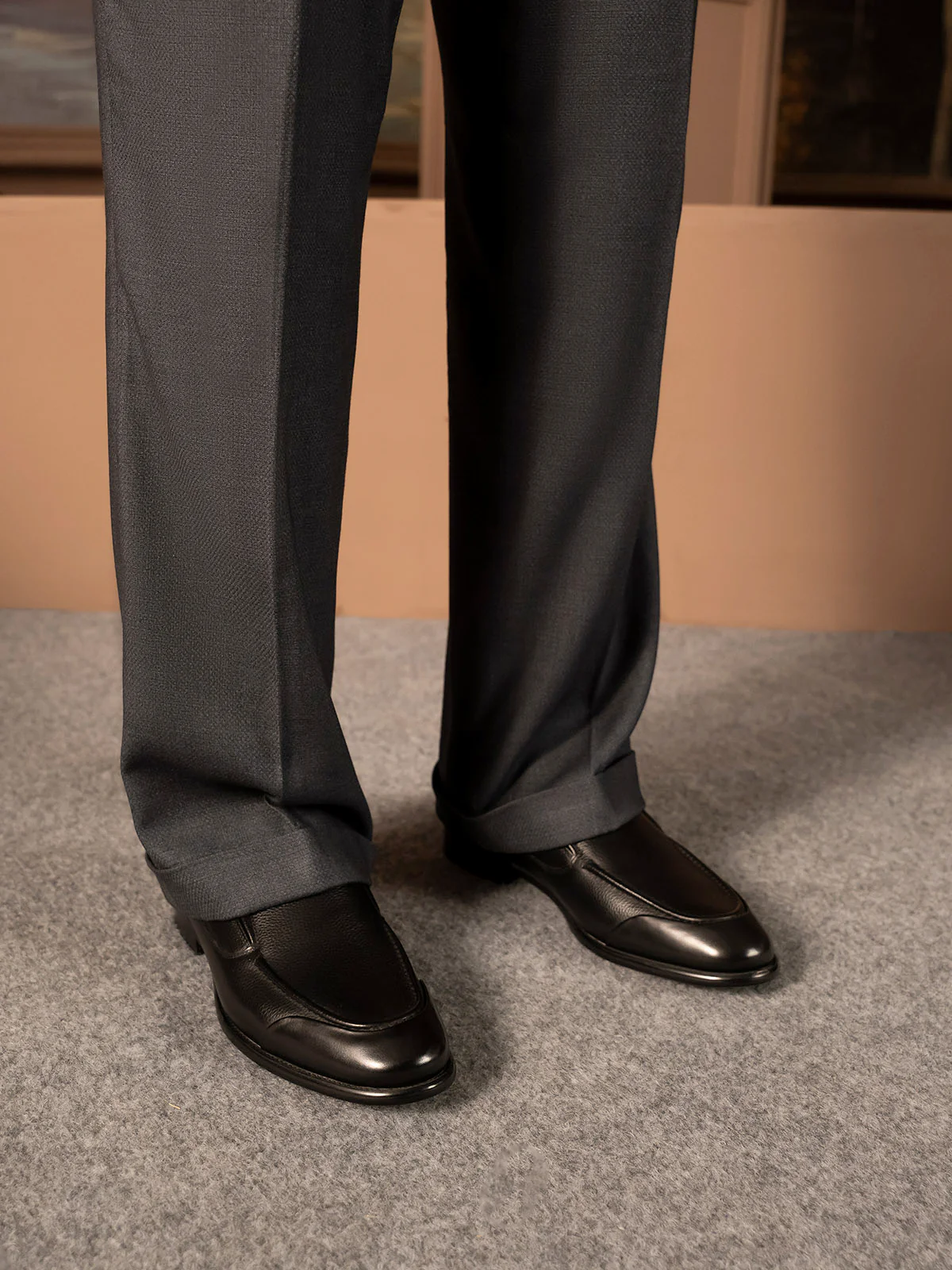 Men "DIMITY" Simple Style Premium Leather Formals - Image 3