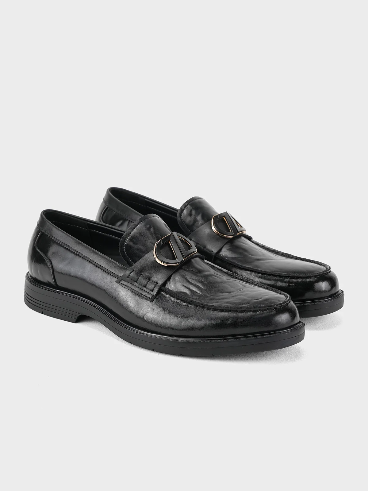 Men "EFRIM" Classic Slip On Leather Formals - Image 4