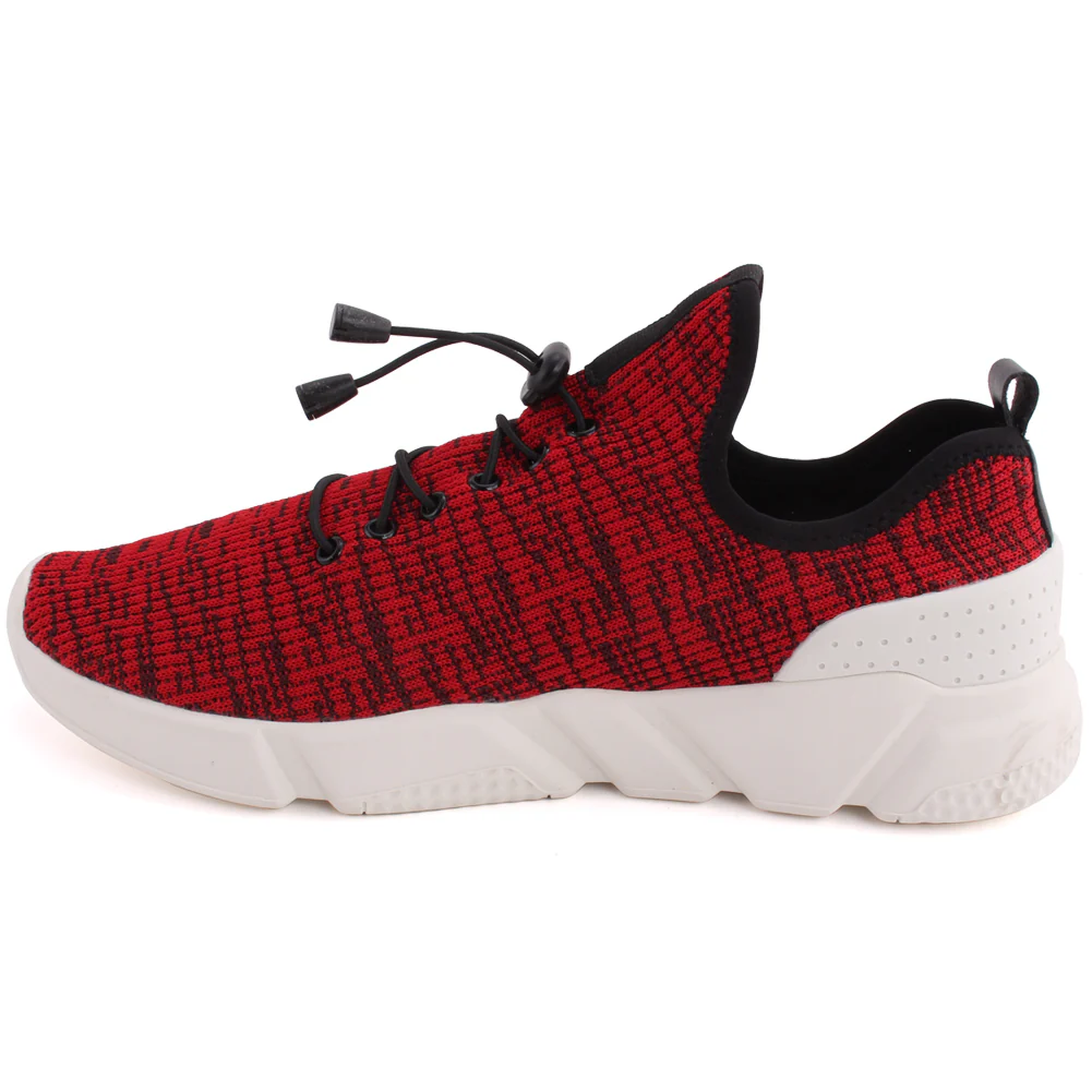 Men “EVO” Designed Knitted Upper Lace Up Trainer Shoes - Image 3