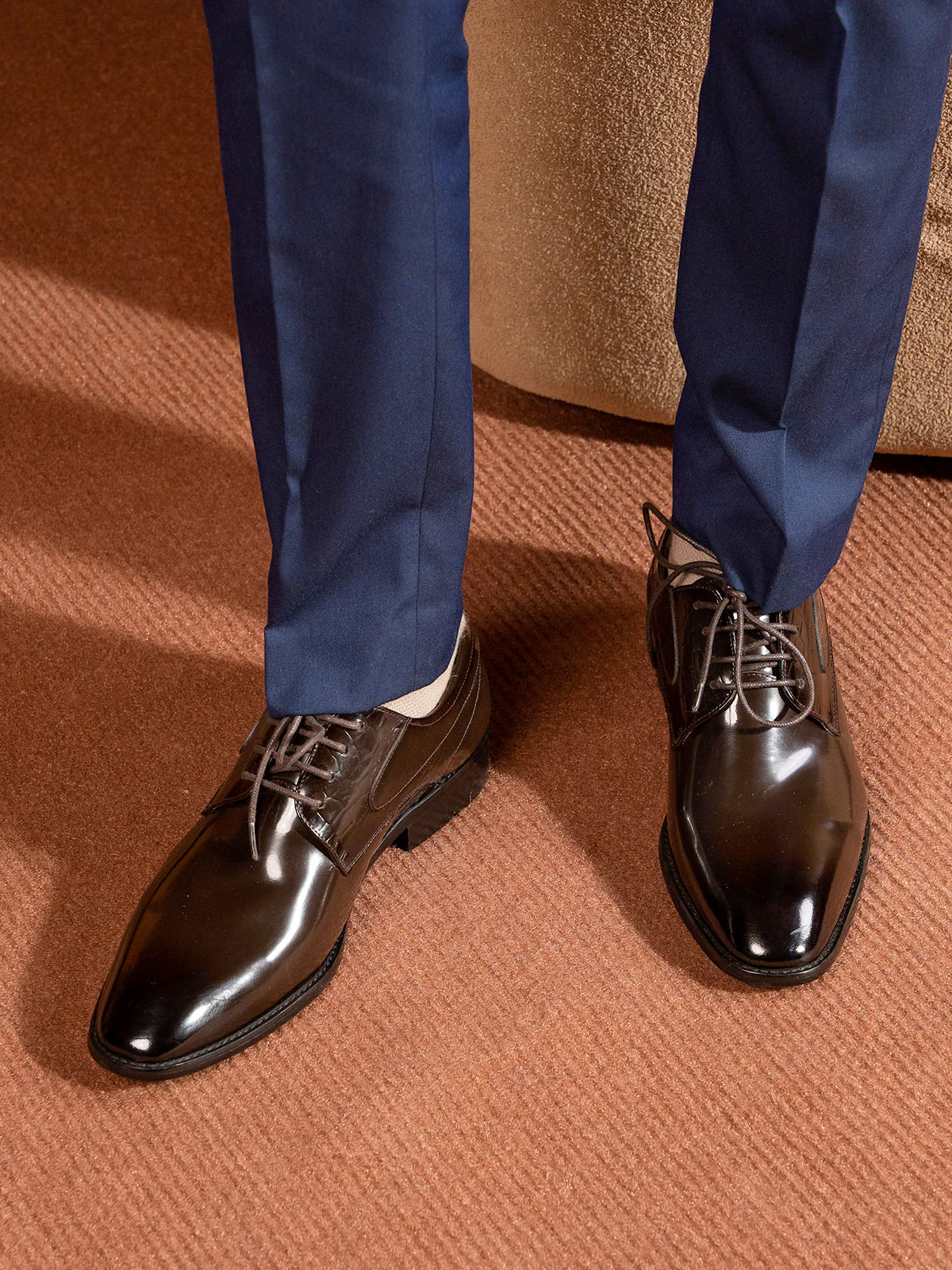 Men "FABIO" Lace Up Leather Formal Shoes - Image 3