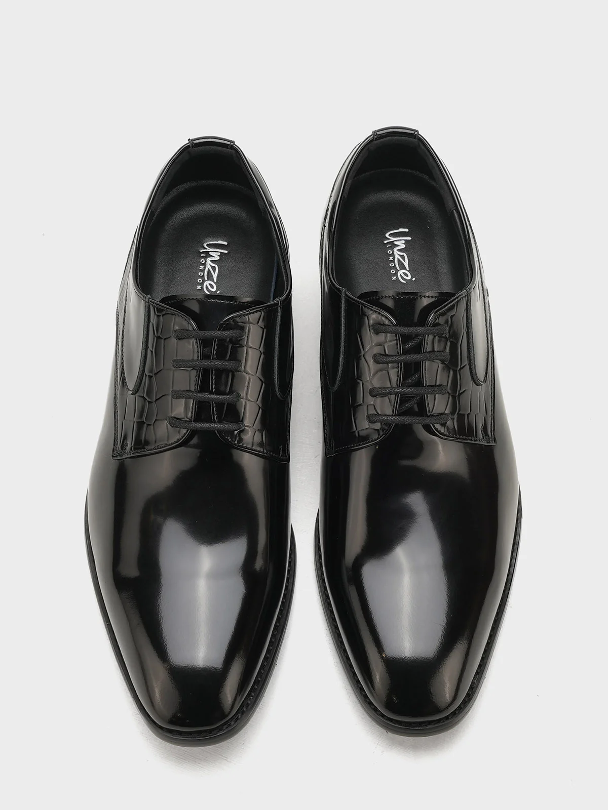 Men "FABIO" Lace Up Leather Formal Shoes - Image 9