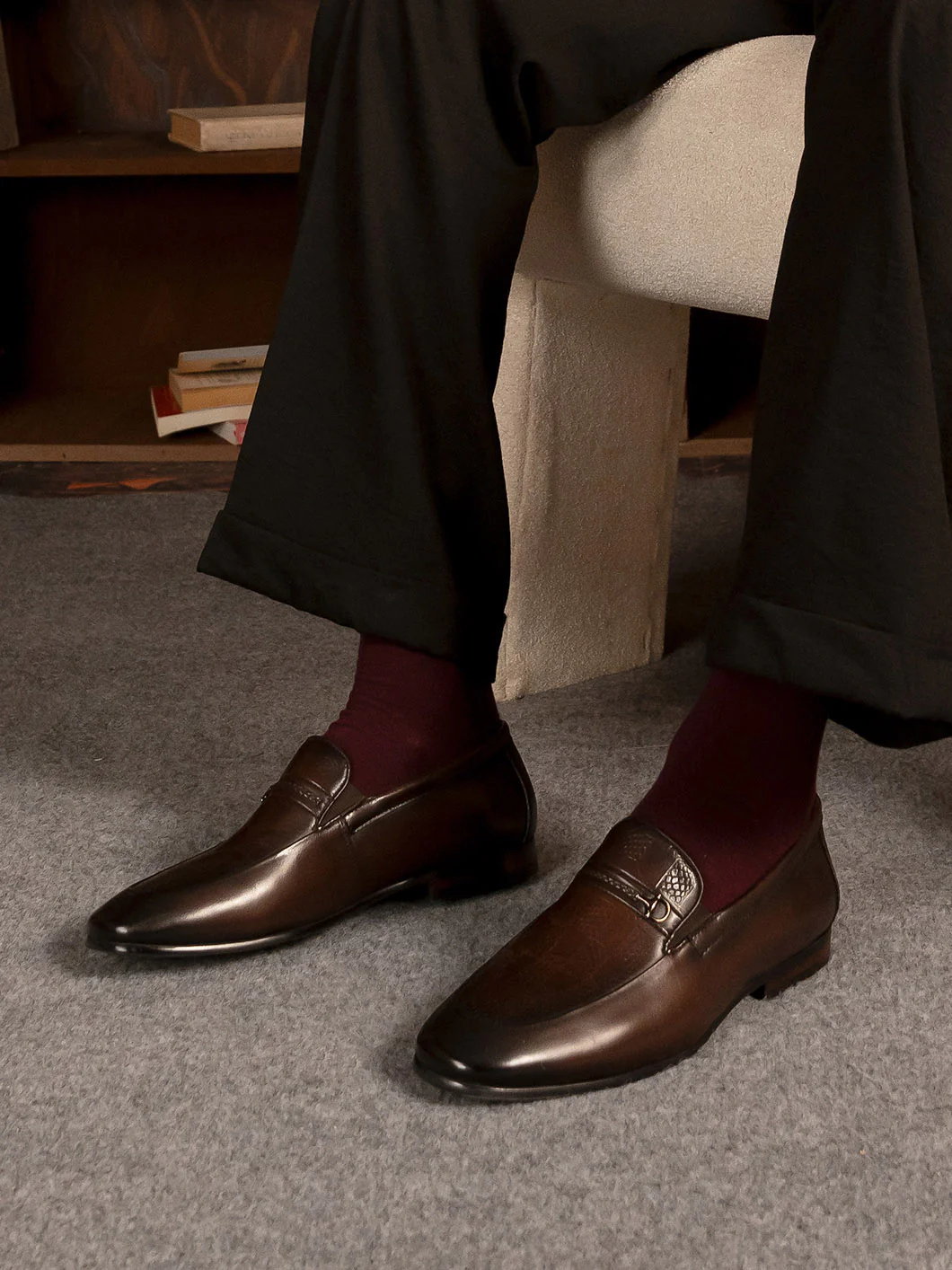 Men "GAINES" Premium Leather Comfort Formal Shoes