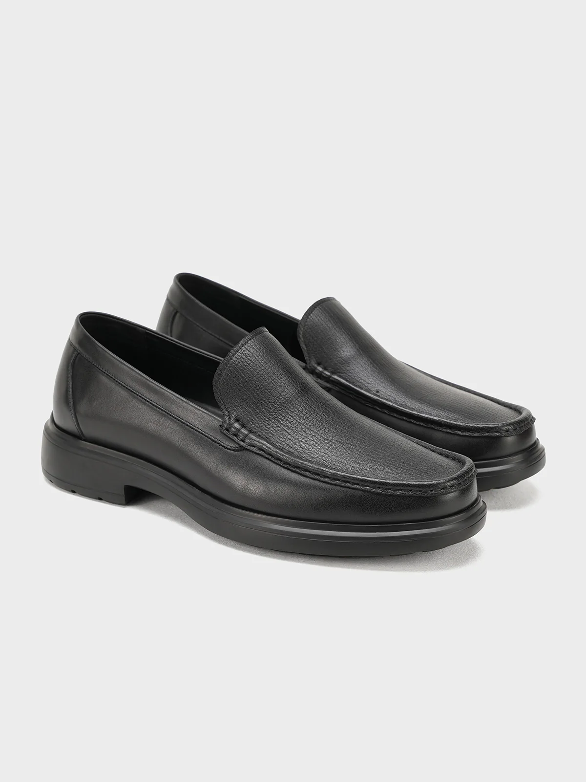 Men "HULDA" Easy to Wear Leather Formals - Image 2