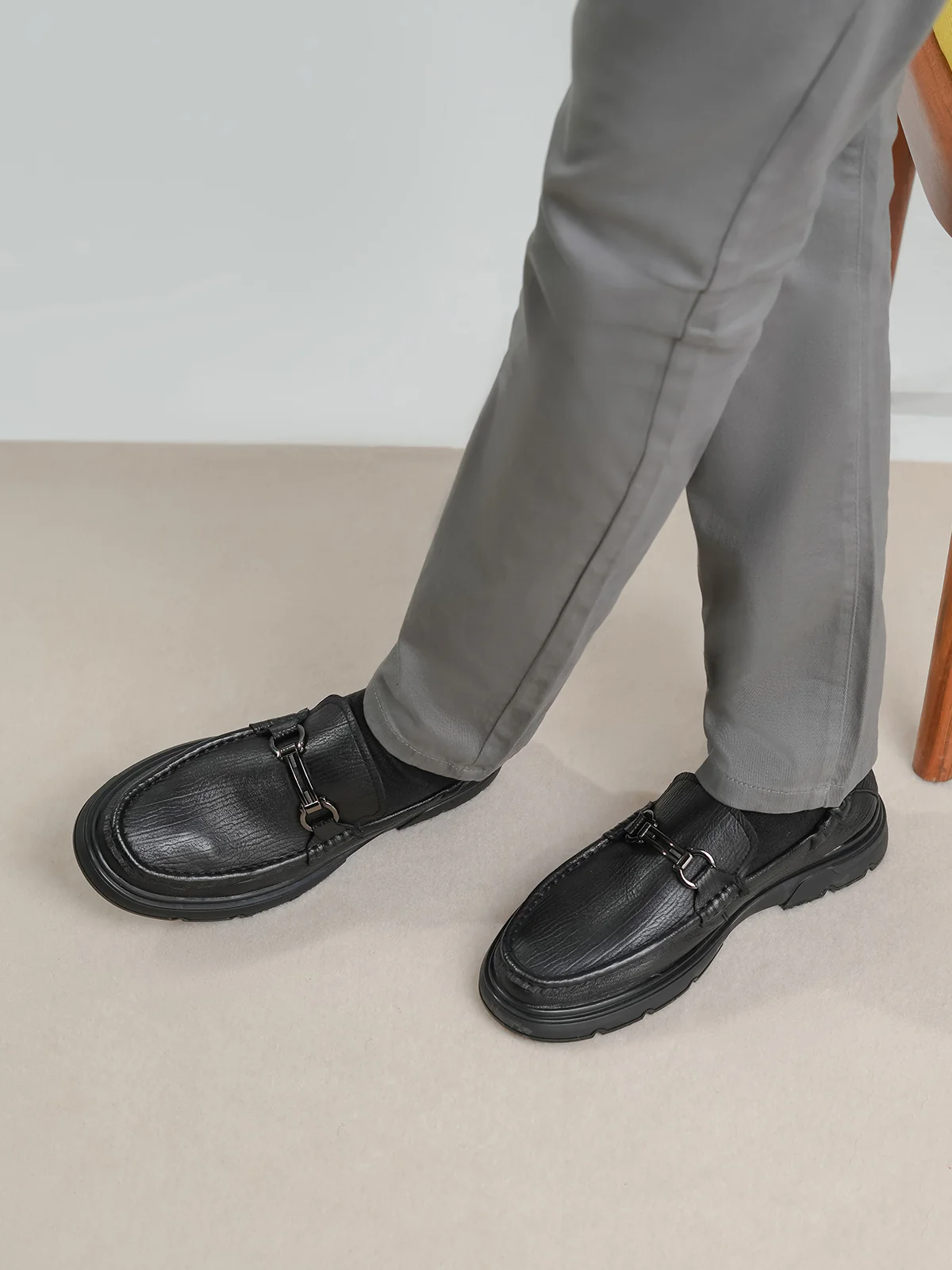 Men "KOMALI" Loafer Slip-On Leather Shoes - Image 3