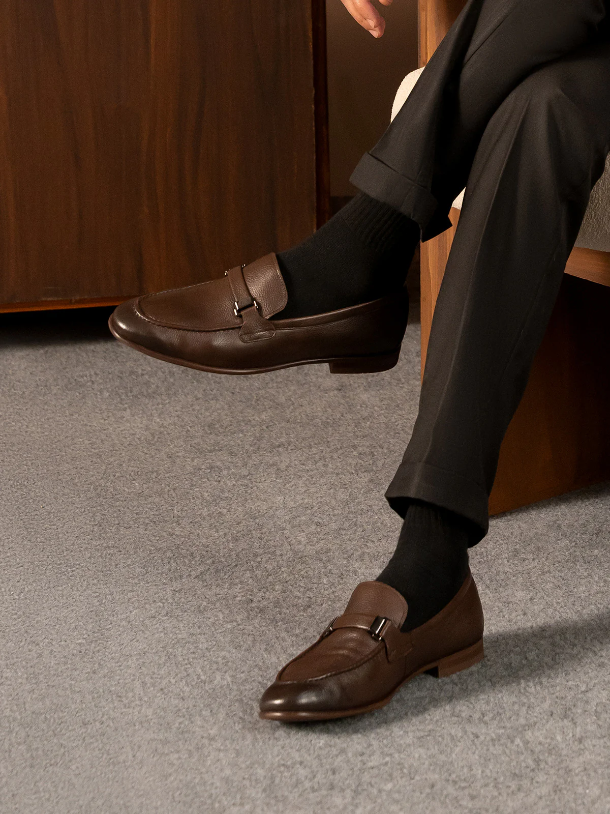 Men "LISALA" Formal Slip On Premium Leather Shoes