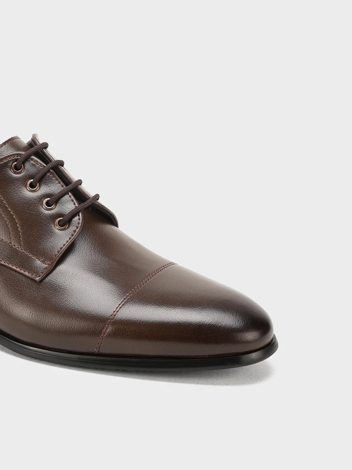 Men "LUKYAN" Lace-Up Leather Formal Shoes - Image 7