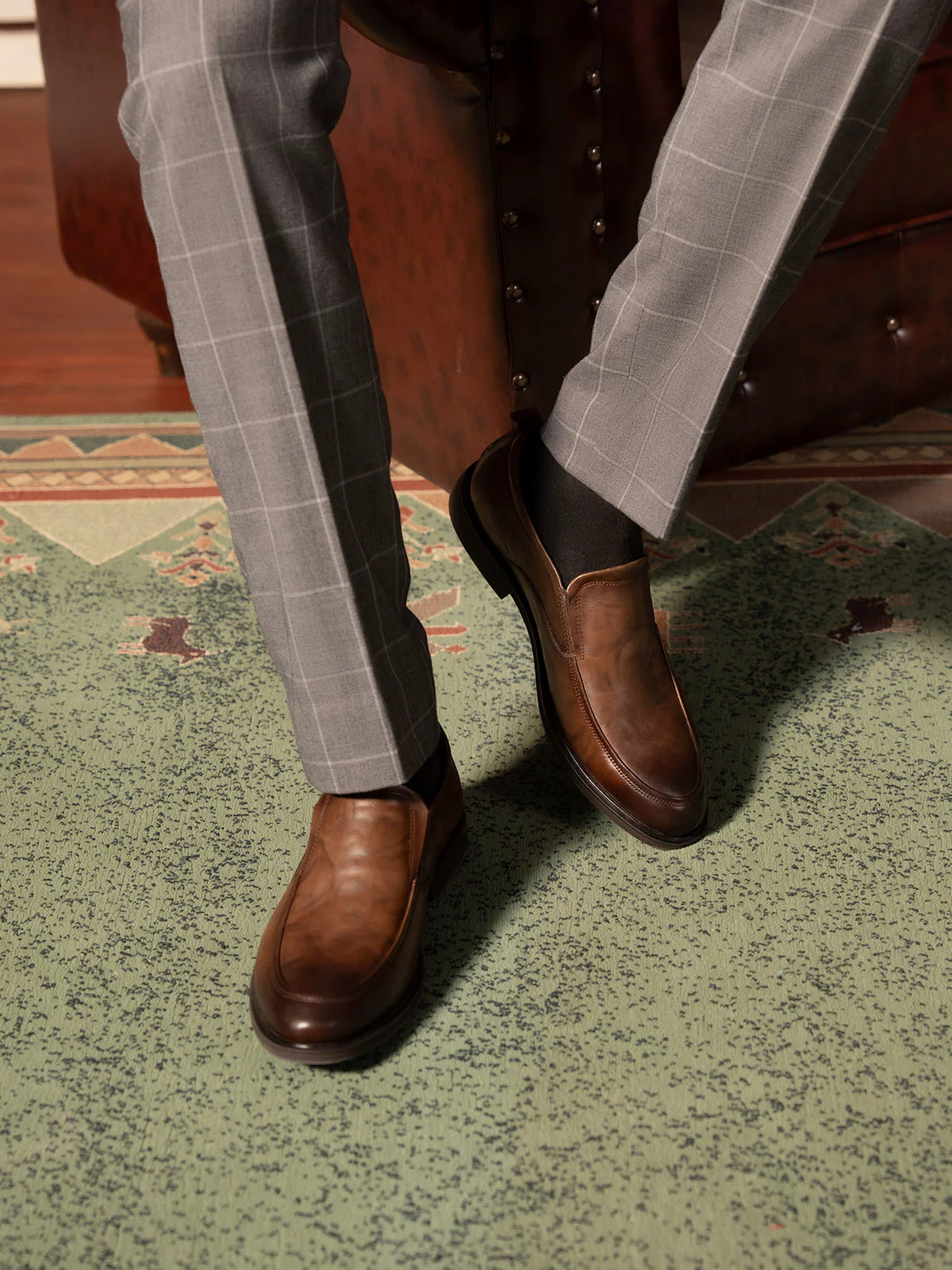Men "MADHU" Simple Formal Leather Shoes - Image 3