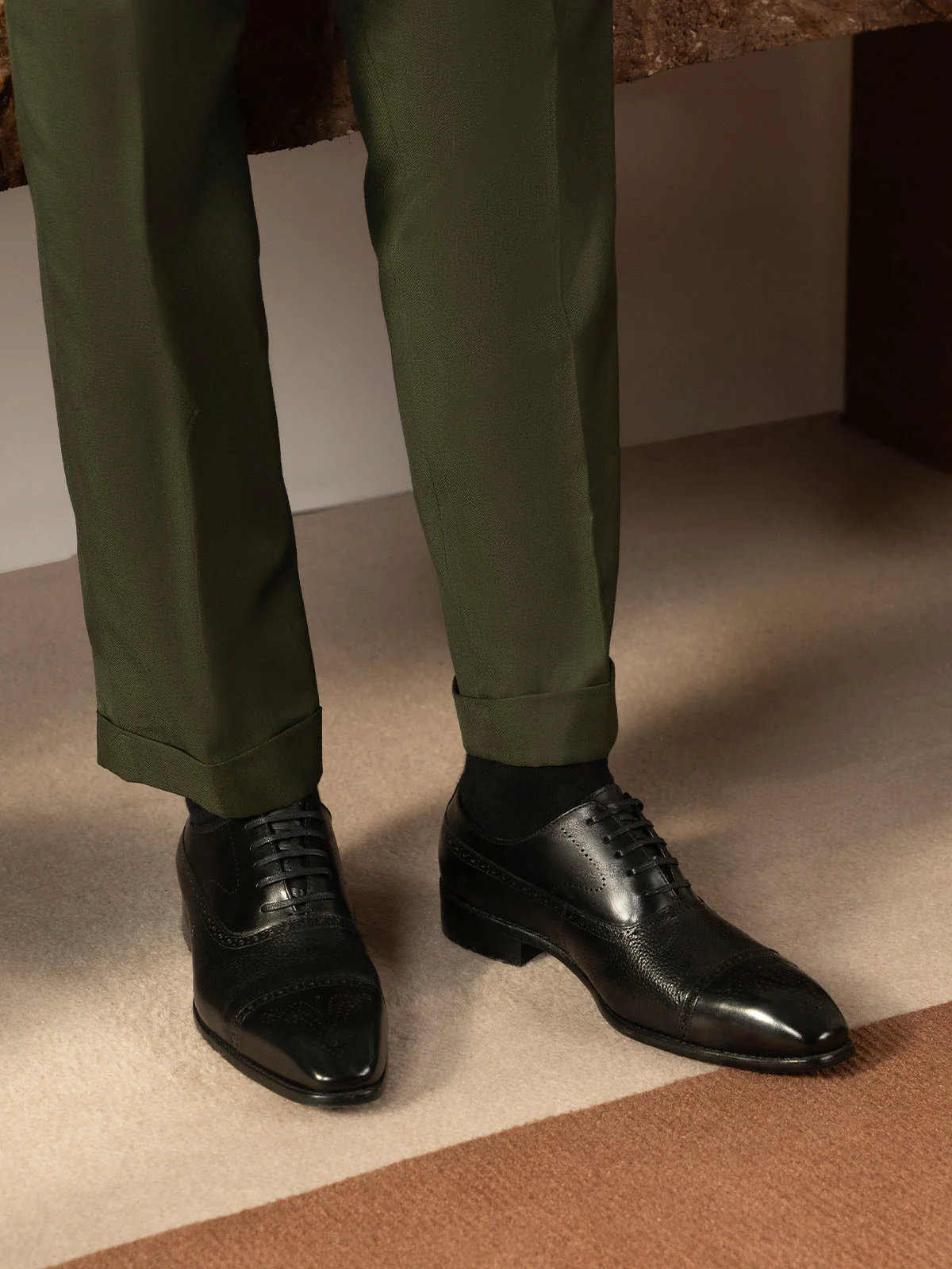 Men "MASON" Leather Lace Up Formals - Image 10