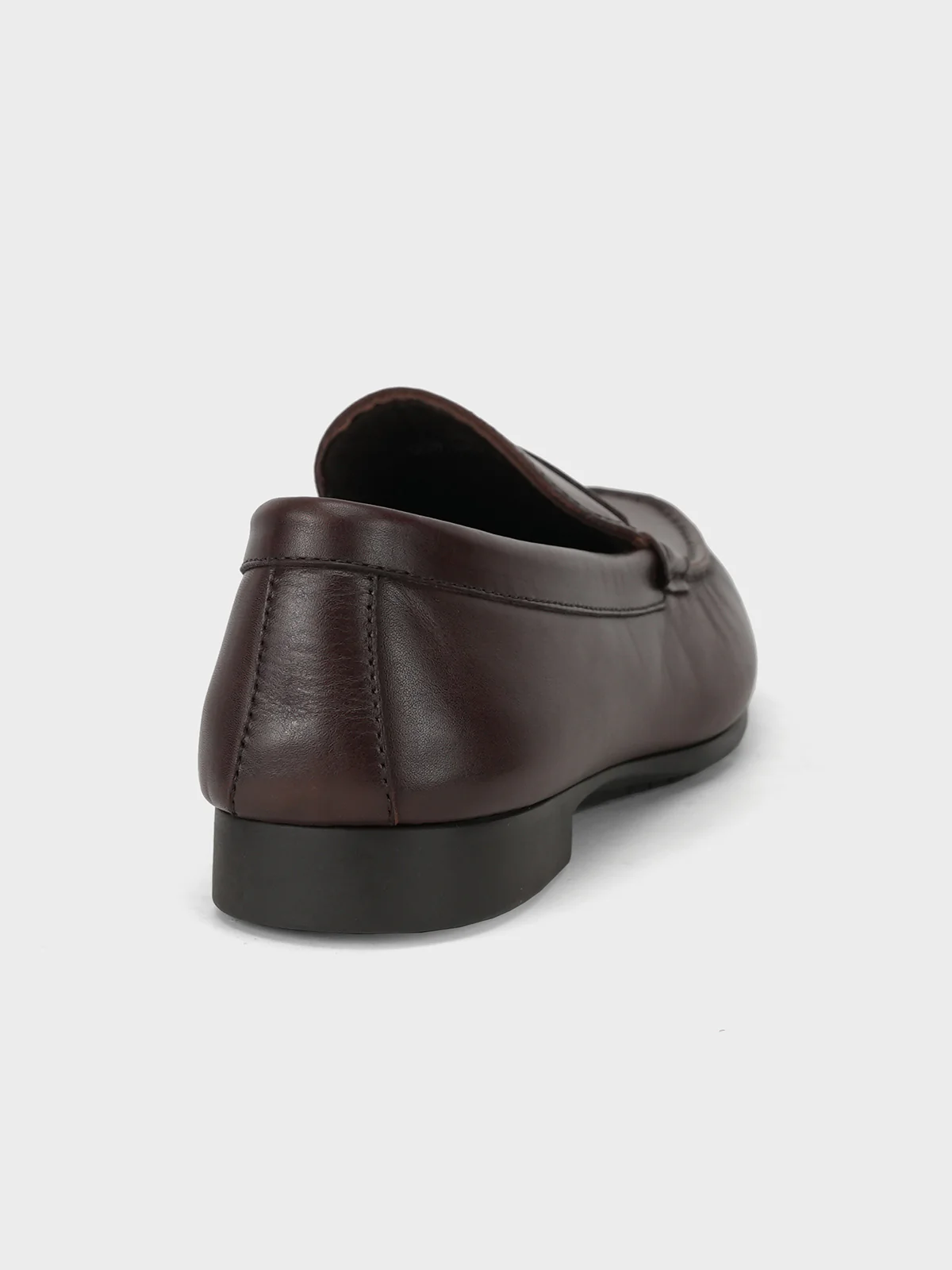 Men "NON" Woven Textured Slip On Casual Leather Moccasin Shoes - Image 5