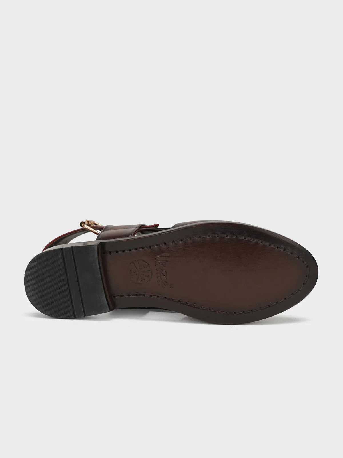 Men "PAYTON" Cross Strap Peshawari Leather Sandals - Image 8