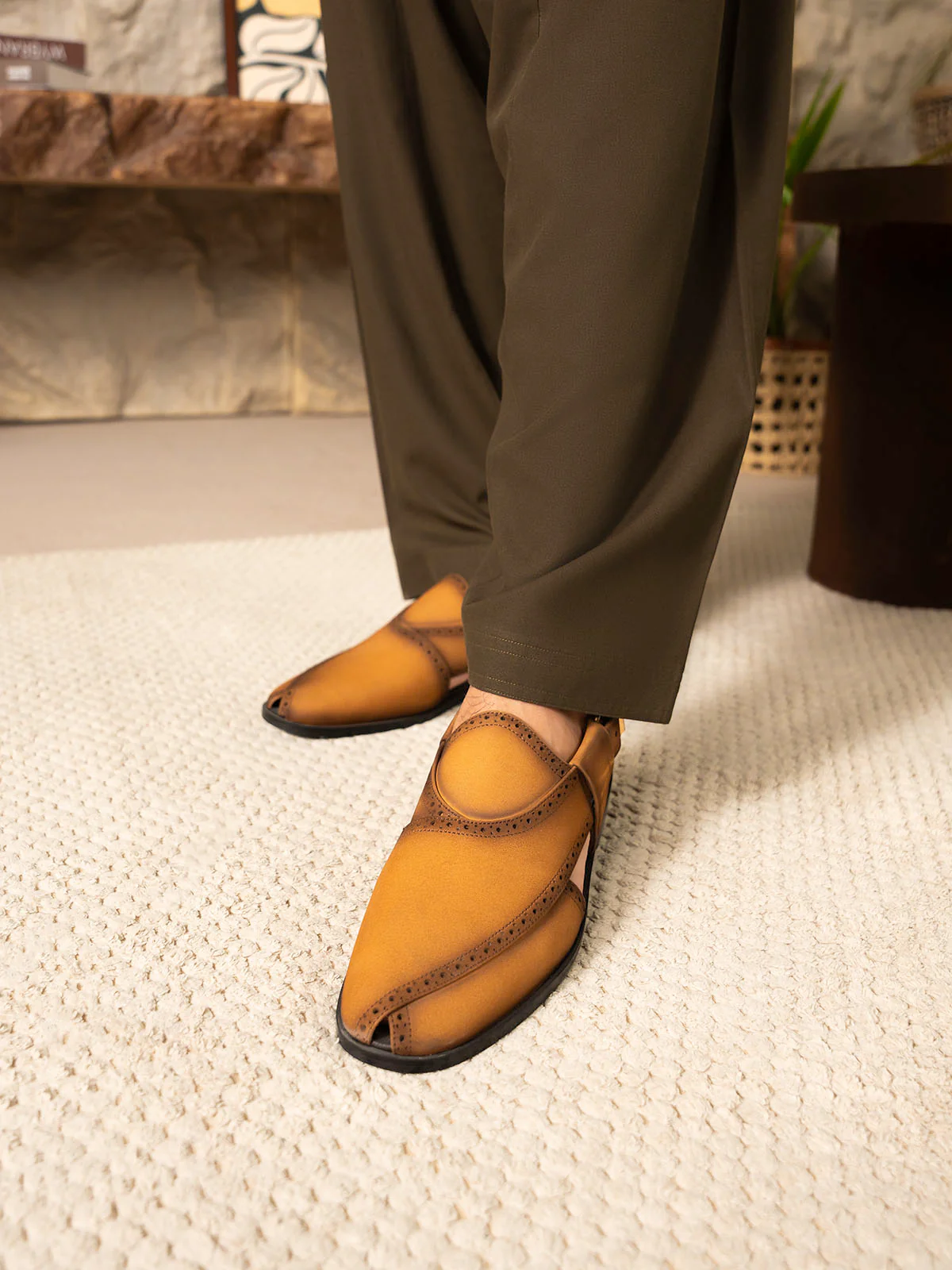 Men "PROVAN" Peshawari Leather Sandals - Image 10