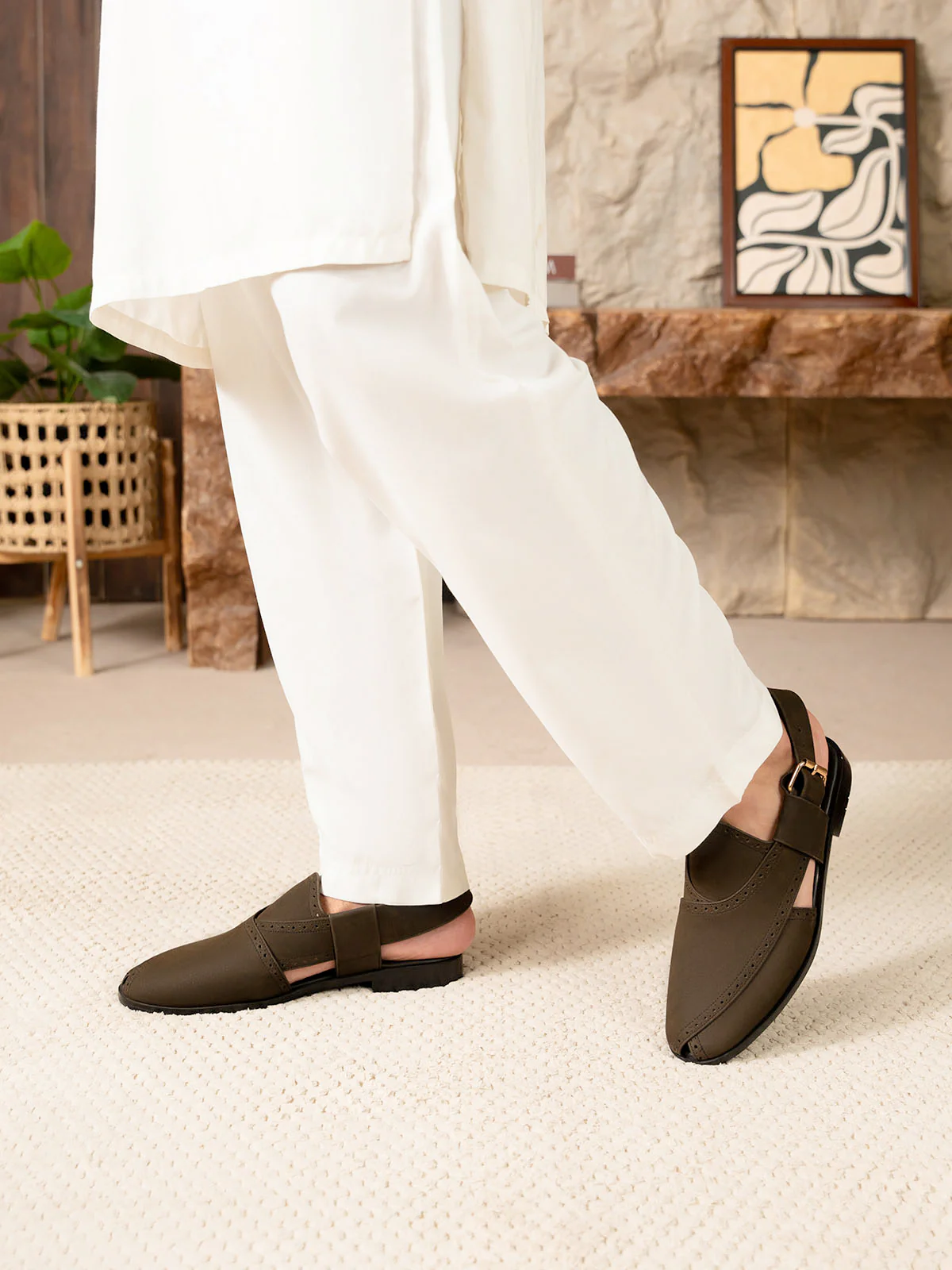 Men "PROVAN" Peshawari Leather Sandals - Image 6