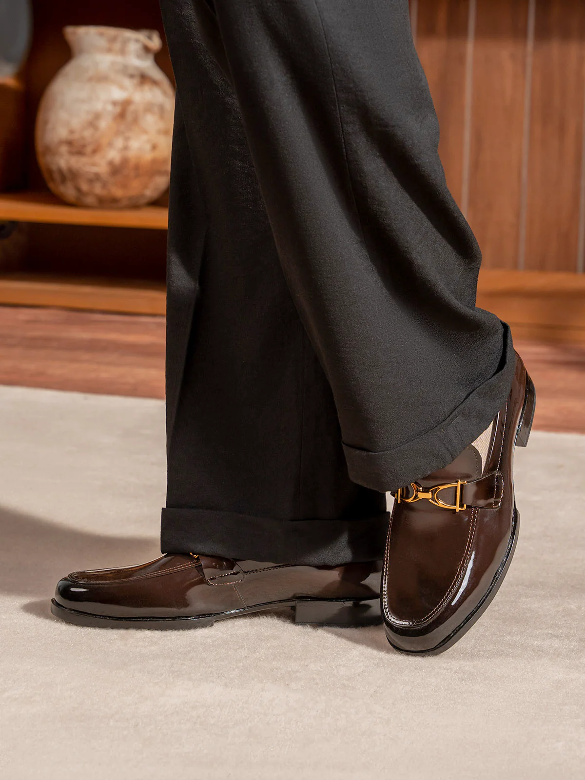 Men "QUINT" High Quality Leather Formals - Image 6